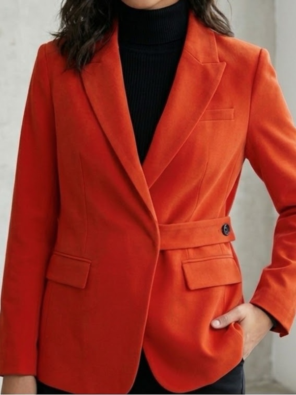 MOTF Orange Red Oversized Blazer Small